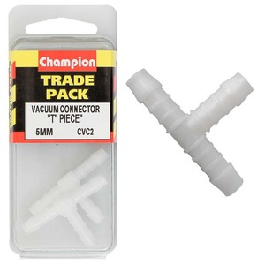 Fasteners Bulk Packs Vacuum Hose Connectors: Champion Vacuum Hose - T Piece 5mm