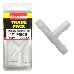 Champion Vacuum Hose - Equal T Piece 4mm - 2pk
