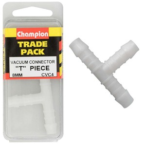 Fasteners Bulk Packs Vacuum Hose Connectors: Champion Vacuum Hose - T Piece 8mm