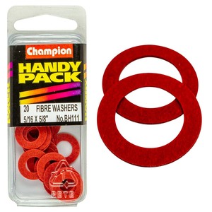 Fasteners Bulk Packs Washers Nylon: Champion 5/16in x 5/8in Fibre Washer 1/32in Thick
