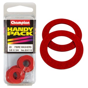 Fasteners Bulk Packs Washers Nylon: Champion 3/8in x 3/4in Fibre Washer 1/32in Thick