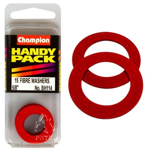 Fasteners Bulk Packs Washers Nylon: Champion 5/8in x 1 Fibre Washer 1/32in Thick