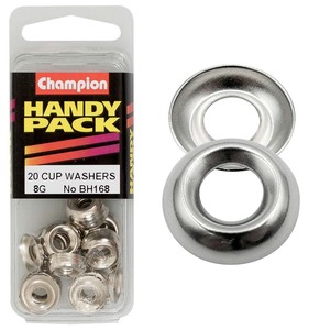 Fasteners Bulk Packs Washers Nylon: Champion 8G Set Screw Size Cup Washer
