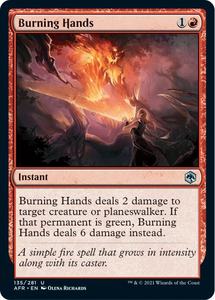 Magic the Gathering Burning Hands