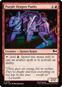 Magic The Gathering: Purple Dragon Punks (TMT-100) - Teenage Mutant Ninja Turtles Foil *MINT*