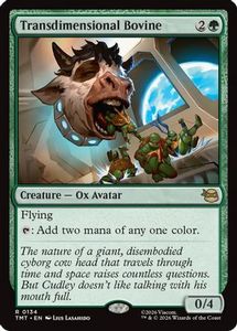 Tcg: Transdimensional Bovine (TMT-134) - Teenage Mutant Ninja Turtles Foil *MINT*