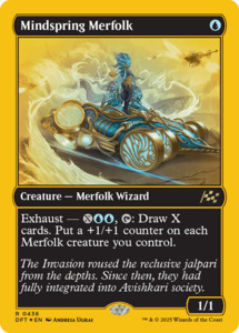 Just Added: Mindspring Merfolk |  Foil (436) [Aetherdrift]