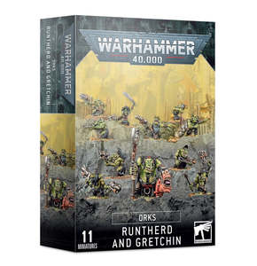 Just Added: Warhammer 40K 50-16 Orks - Runtherd And Gretchin