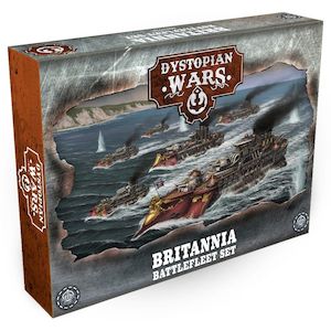 War Gaming: Warcradle DWA210001 Dystopian Wars: Britannia Battlefleet Set