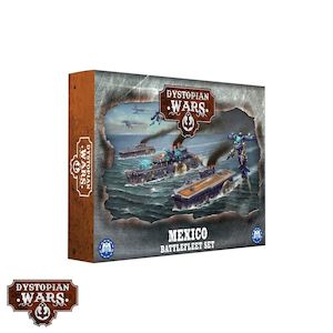 War Gaming: Warcradle DWA120006 Dystopian Wars: Mexico Battlefleet Set