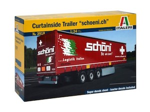 Italeri 3918 1/24 CURTAINSIDE TRAILER WITH LOGO