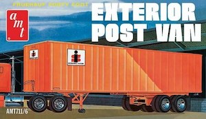 Trucks: AMT 1357 1/25 Fruehauf 40' Post Trailer