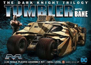 Scifi: Moebius Models 967 1/25 Batman Dark Knight Tumbler with Bane Figure