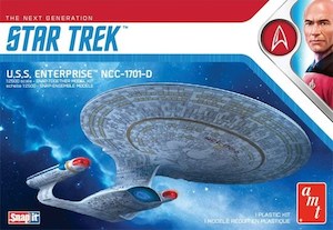 Space: AMT 1126 1/2500 Star Trek USS Enterprise-D (SNAP KIT)