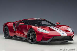 1 12 Scale: Auto Art 12106 1/12 Ford GT Red w/silver