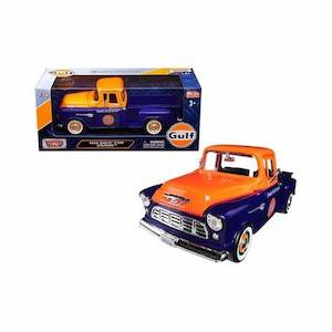 1 24 Scale: Motormax MX-79651 1/24 1955 Chevy Stepside - Gulf