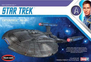 Space: Polar Lights 966 1/1000 Star Trek NX-01 USS Enterprise (SNAP Kit)