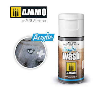 Mig Acrylic Filters: AMMO by Mig Jimenez 0714 Acrylic Filter Deep Grey Wash