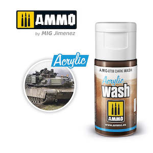 Mig Acrylic Filters: AMMO by Mig Jimenez 0708 Acrylic Filter Dark Wash