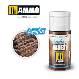Mig Acrylic Filters: AMMO by Mig Jimenez 0702 Acrylic Filter Tracks Wash