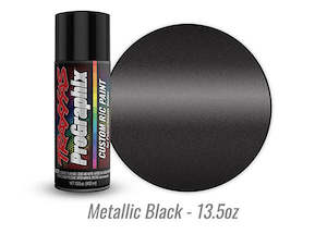 Traxxas Body Paint 1: Traxxas 5075X - Body paint ProGraphix metallic black (13.5oz)