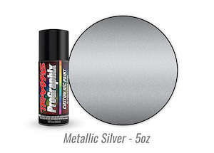 Traxxas Body Paint 1: Traxxas 5073 - Body paint ProGraphix metallic silver (5oz)