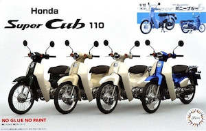 xFujimi 141886 1/12 Honda Super Cub 110 (Bonny Blue) - Snap Kit
