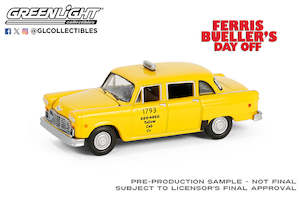 Greenlight 62030-C 1980 Checker Taxi- Ferris Bullers Day Off