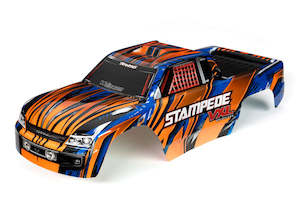 Traxxas 3620T Stampede VXL, Body, Org/Blu