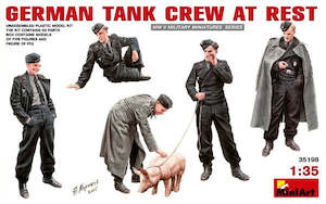 Miniart Models: MiniArt 35198 1/35 GERMAN TANK CREW - AT REST