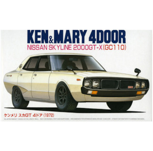Fujimi 047164 1/24 1972 Kenmeri Nissan Skyline 2000GT-X 4-Door (GC110)