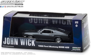 1 43 Scale: GreenLight 86540 1/43 1969 Ford Mustang Boss 429 - John Wick