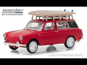 1 64 Scale: GreenLight GL-97050-A 1/64 1962 Volkswagen type 3 Squareback with Surfboards