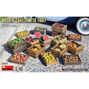 Miniart Models: MiniArt 35628 1/35 WOODEN CRATES W/FRUIT