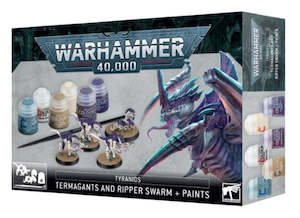 Warhammer 40 000 60-13 Tyranids Termagants and Ripper Swarm + Paints Set
