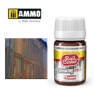 Ammo By Mig Jimenez Railroad Colours: AMMO by Mig Jimenez AMMO.R-2102 Rail Center Streaking Rust 35ml