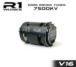 Rc Electronics Motors: R1WURKS R1020109 4.5T V16 Drag Racing Tuned 7500kv Motor 020109