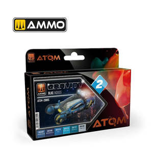 AMMO by Mig Jimenez ATOM-20805 Atom Color Gravity Set 2 -Blue Set