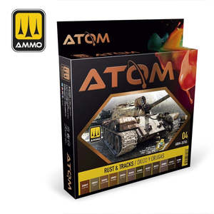 Ammo By Mig Jimenez: AMMO by Mig Jimenez ATOM-20703 Atom Color Rust & Tracks Set