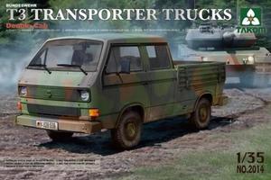 Takom 2014 1/35 Bundeswehr T3 Transporter Trucks/ Double Cab
