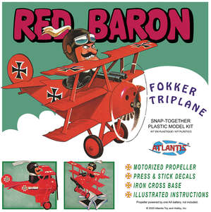 Atlantis Models M5903 Red Baron Fokker Triplane (snap)