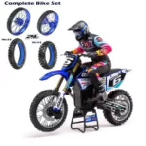 LOSI/TLR LOS06000T2-COMBO 1/4 Promoto-MX Motorcycle RTR, Club MX Blue PLUS 1/4 P&hellip;