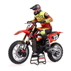 LOSI/TLR LOS06000T1 1/4 Promoto-MX Motorcycle RTR, Club MX Red. Hobby Hangar
