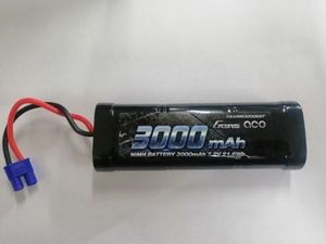 Gens Ace GA3000-7.2-EC3 3000mAh 7.2v NiMh W/EC3. Hobby Hangar