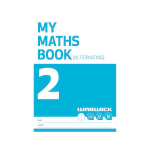 Warwick 7mm Quad Alternating Pages My Maths Book 2
