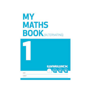 Warwick 10mm Quad Alternating Pages My Maths Book 1