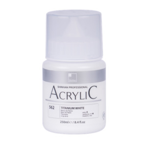 Acrylic Paints: ShinHan Professional 250ml Acrylic Paint Titanium White