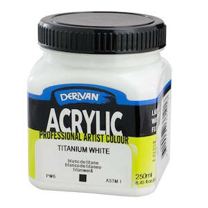 Acrylic Paints: Derivan Acrylic Paint 25oml Titanium White