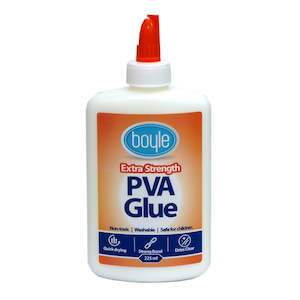 Adhesives Double Sided Tape: Boyle 225ml Extra Strength PVA Glue
