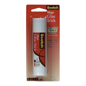 Adhesives Glue: Scotch Mega Permanent Purple Glue Stick 6108-mega 40g